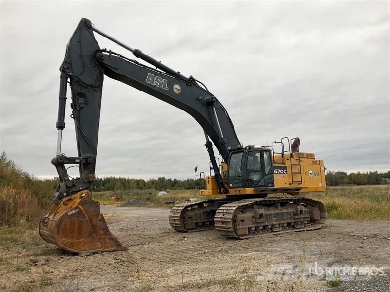 John Deere 670G LC Tracked Excavator Bageri gusjeničari