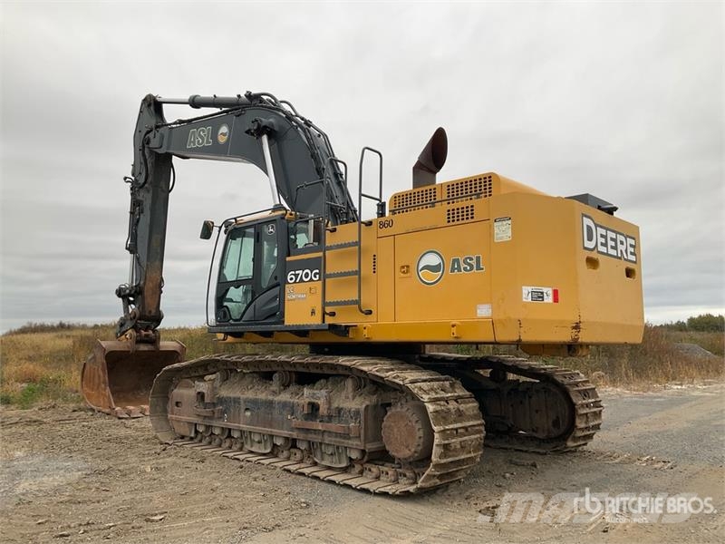 John Deere 670G LC Tracked Excavator Bageri gusjeničari