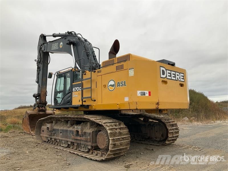 John Deere 670G LC Tracked Excavator Bageri gusjeničari