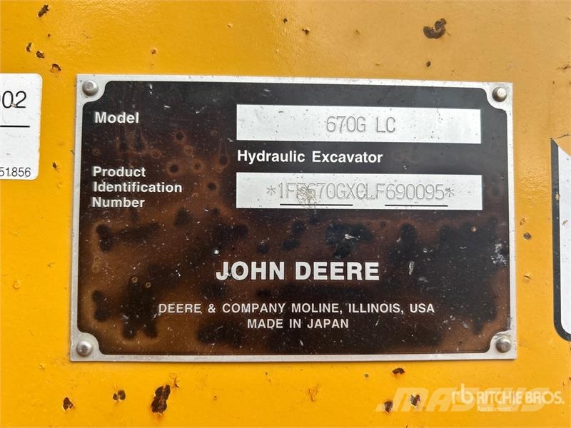 John Deere 670G LC Tracked Excavator Raupenbagger