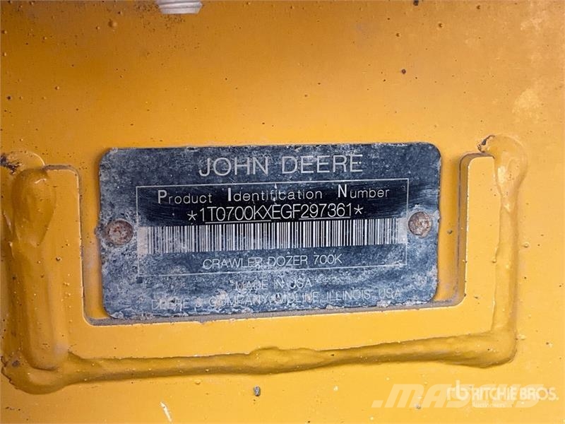 John Deere 700K XLT Pásové dozery