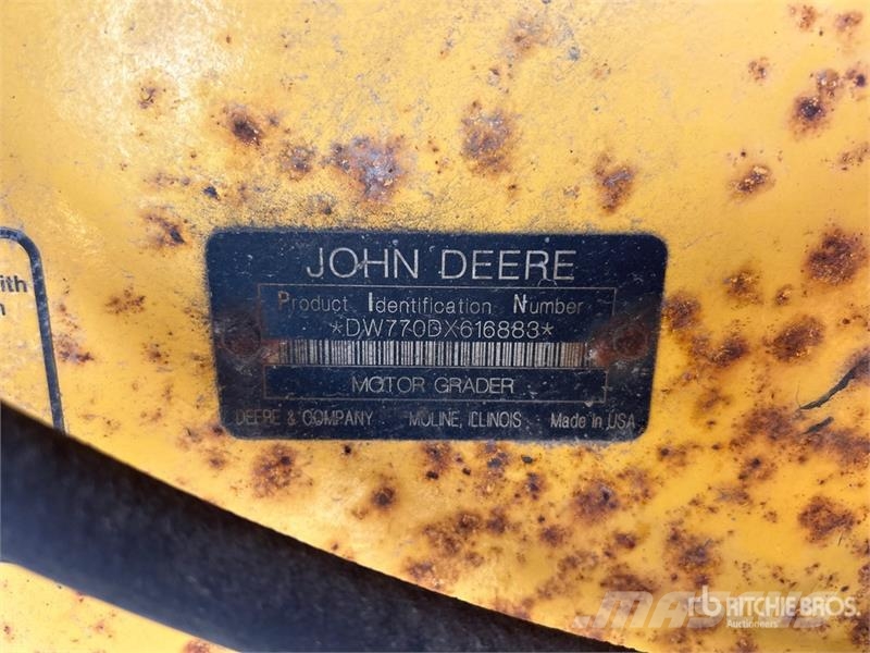 John Deere 770D Motor Grader معدات تمهيد الطرق
