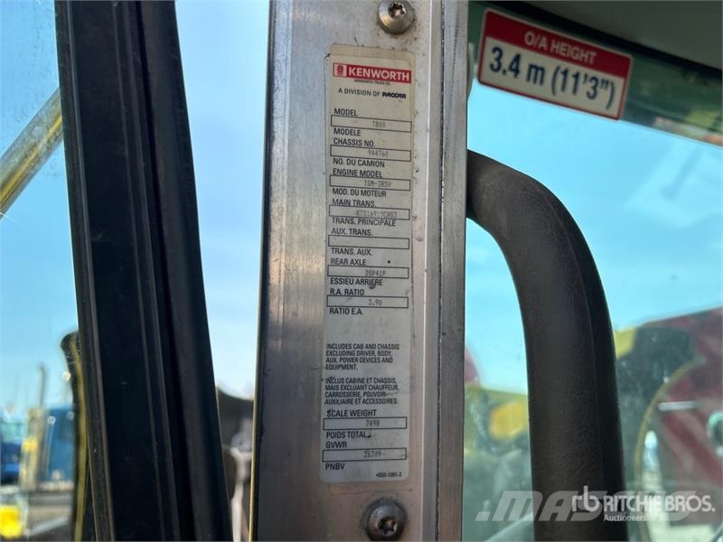Kenworth T800 Cabine en interieur