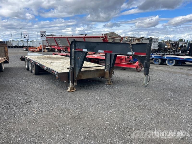 Kerr B24F 24 ft Tri/A Gooseneck Equipment Trailer Járműszállító pótkocsik