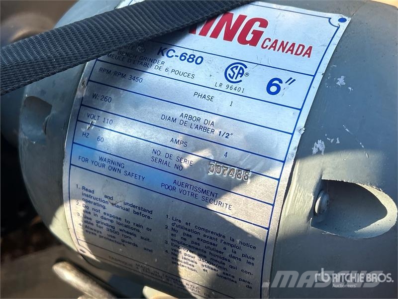 King KC-680 Bench Grinder معدات البناء - غير ذلك