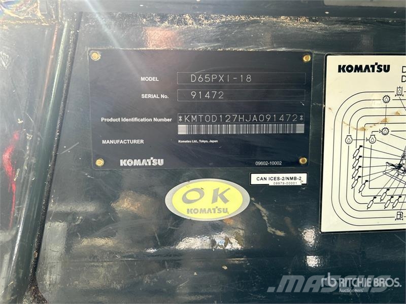 Komatsu D65PXI18 Crawler Dozer Dozere Beltegående