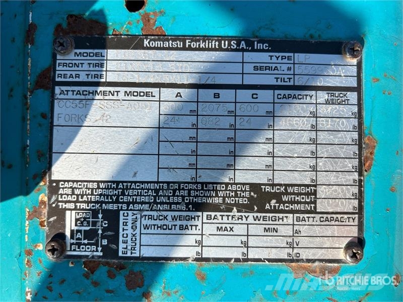 Komatsu FG25ST-12 4660 lb Cushion Tire Forklift Muut haarukkatrukit