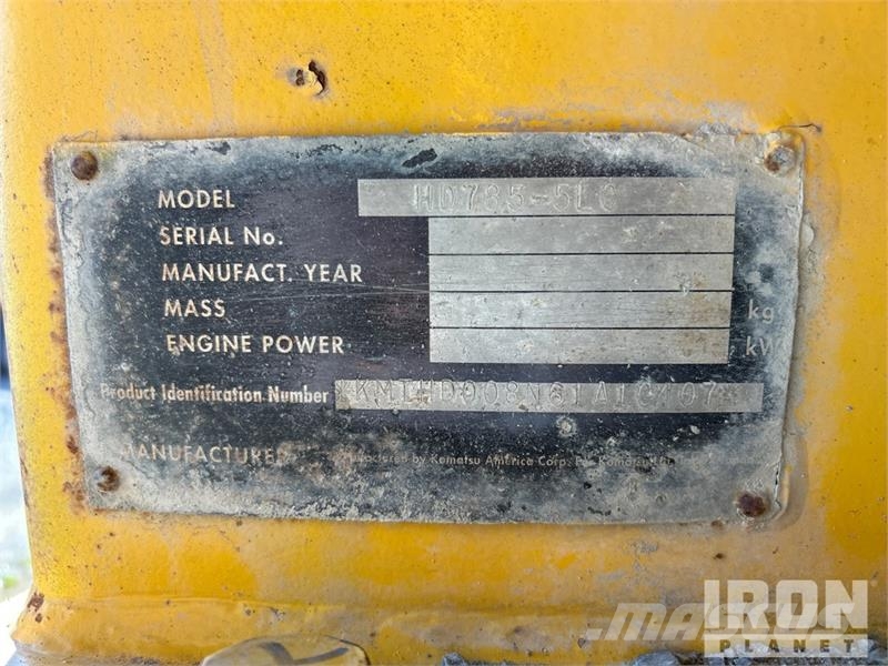 Komatsu HD785-5 Csuklósdömperek