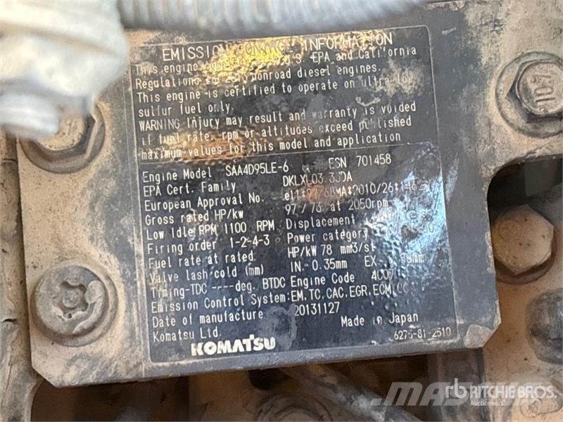 Komatsu PC138US Tracked Excavator Kāpurķēžu ekskavatori