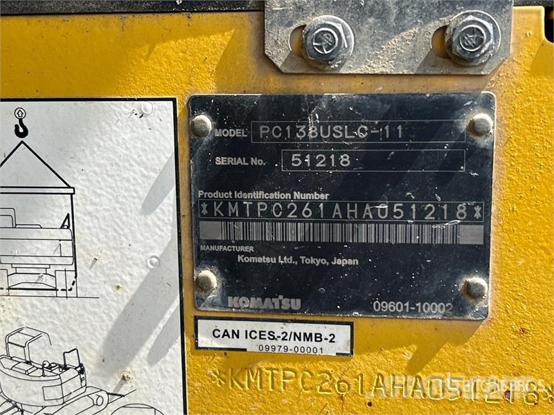 Komatsu PC138USLC-11 Tracked Excavator Beltegraver