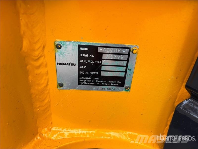 Komatsu PC27MR-1 Mini Excavator Mini excavators < 7t (Mini diggers)