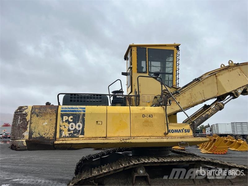 Komatsu PC300LL-7L Heel Boom Log Loader Gelenkausleger Lader