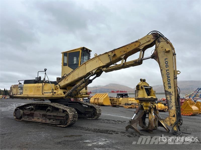 Komatsu PC300LL-7L Heel Boom Log Loader Gelenkausleger Lader