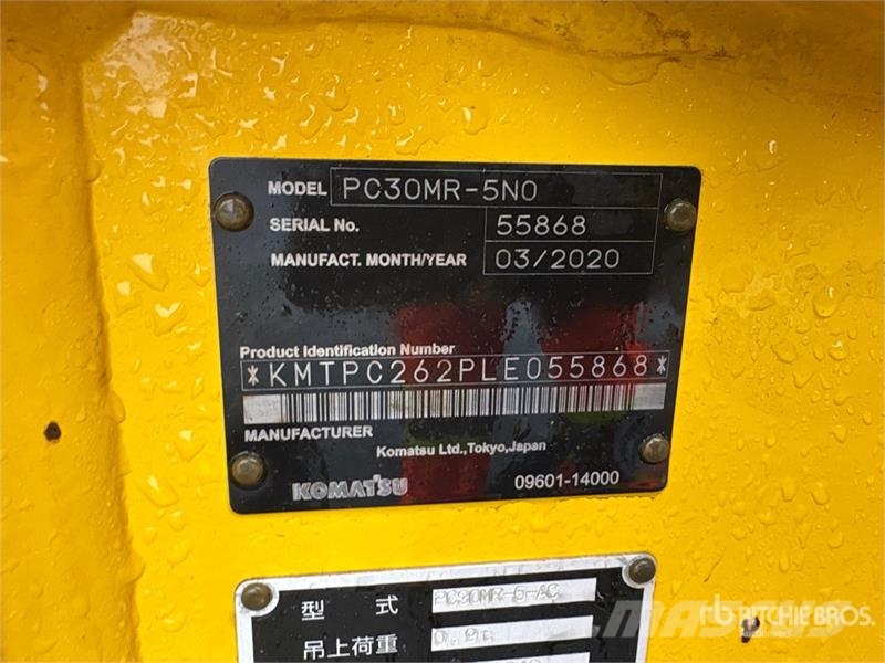 Komatsu PC30MR-5N0 Mini Excavator حفارات صغيرة أقل من 7 طن (حفارات صغيرة)