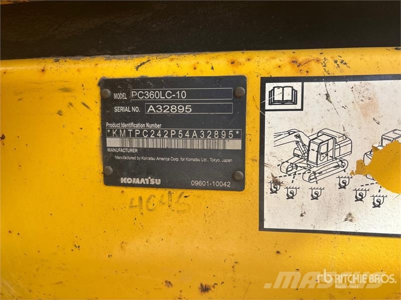 Komatsu PC360LC-10 Tracked Excavator Roomikekskavaatorid