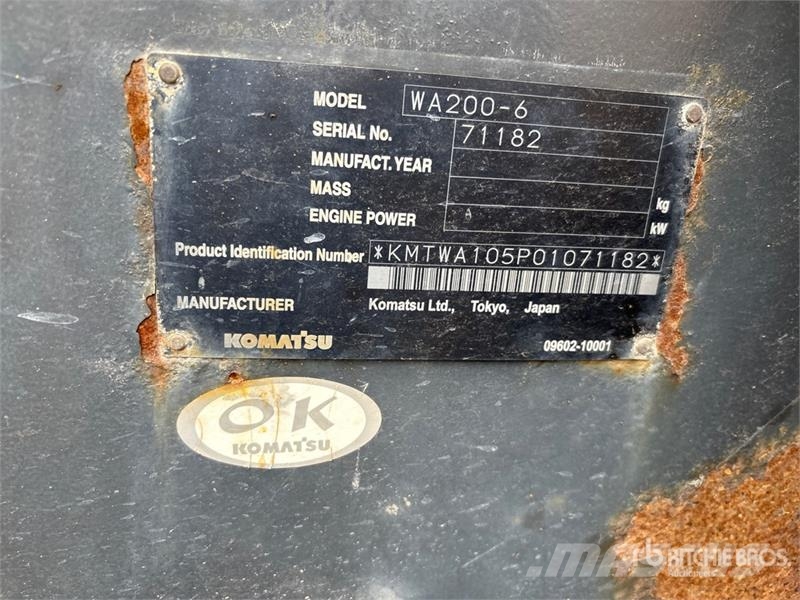 Komatsu WA200-6 Tekerlekli yükleyiciler
