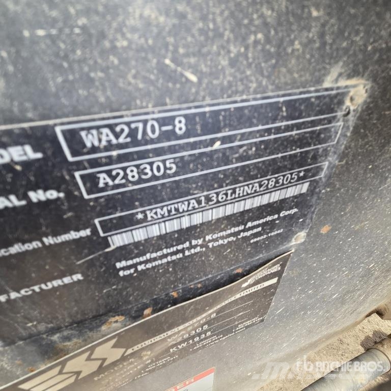 Komatsu WA270-8 Wheel Loader Wheel loaders