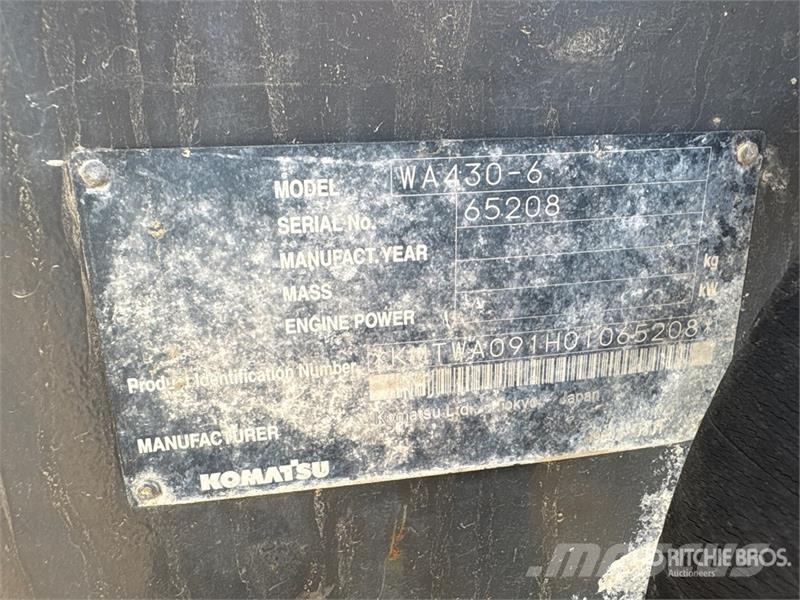 Komatsu WA430-6 Wheel Loader Utovarivači na kotačima