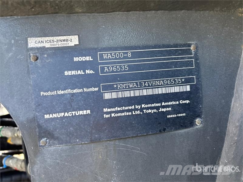 Komatsu WA500-8 Wheel Loader Utovarivači na kotačima
