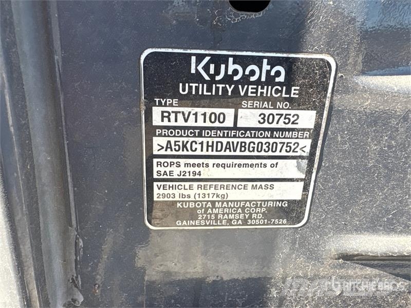 Kubota 1100R 4x4 Utility Vehicle Veicoli utilitari