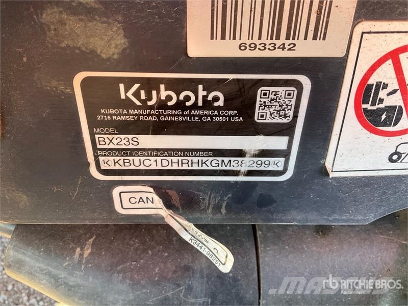 Kubota BX23S 4WD Utility Tractor Micro tracteur