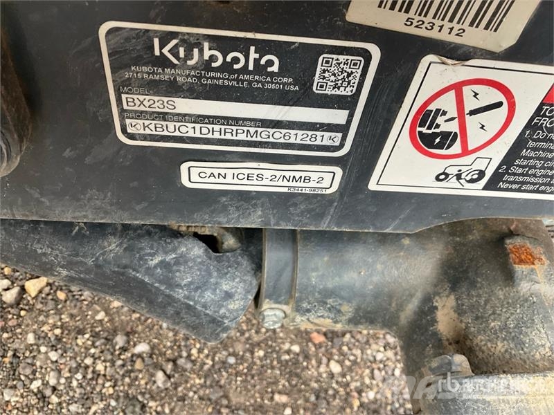 Kubota BX23SLBR 4WD Utility Tractor Manjši traktorji