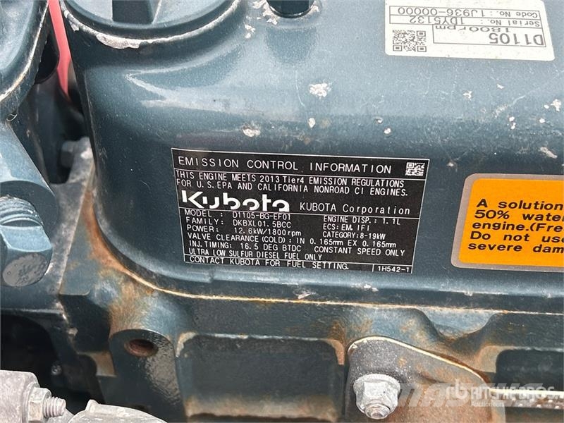 Kubota D1105 Generator Set Dízel áramfejlesztők