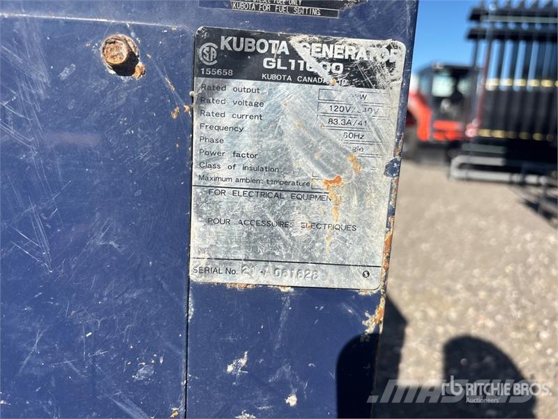 Kubota GL11000 Portable Generator Set Other Generators