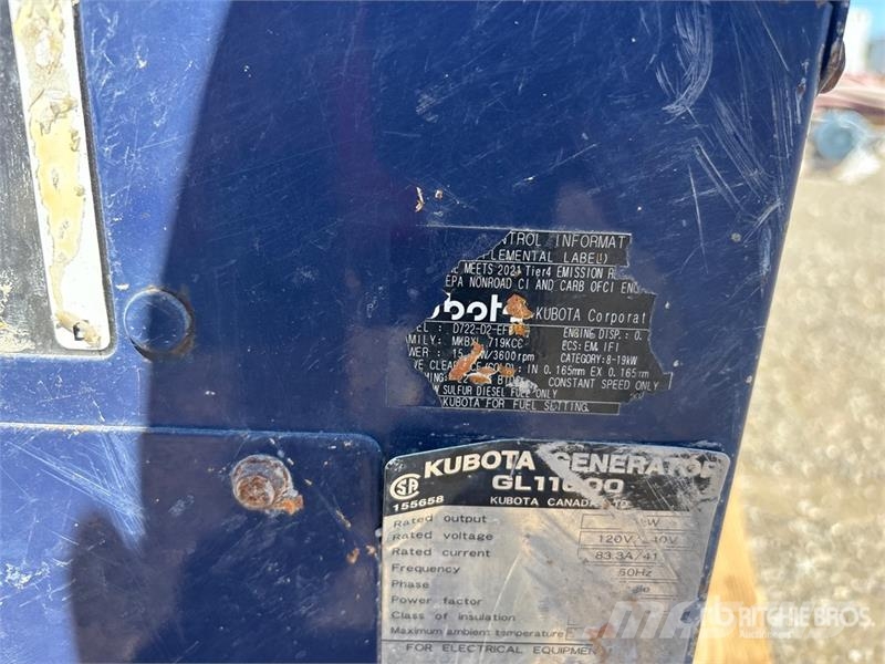 Kubota GL11000 Portable Generator Set Other Generators