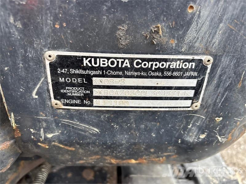 Kubota K008-3 Minibagger < 7t