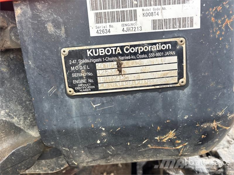 Kubota K008-3 Mini excavators < 7t