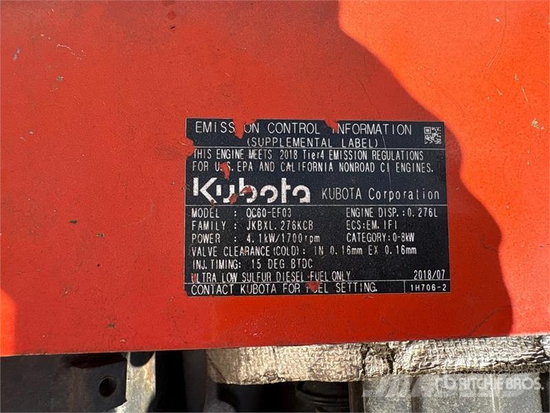 Kubota KC70 0.7 t Mini Crawler Dumper Site dumpers