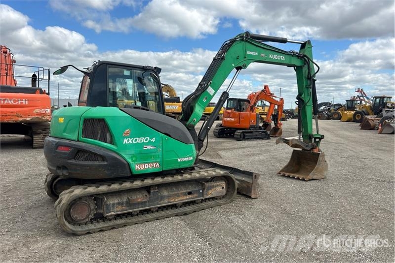 Kubota KX080-4 Tracked Excavator Rupsgraafmachines