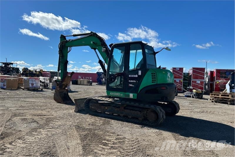 Kubota KX080-4S Tracked Excavator Crawler excavators