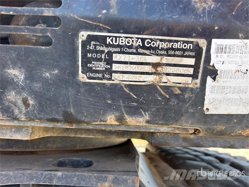 Kubota KX71-3S Міні-екскаватори < 7т