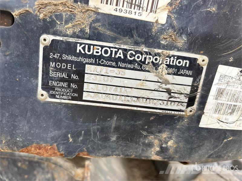 Kubota KX71-3S4R1 Mini Excavator Mini bagri <7t
