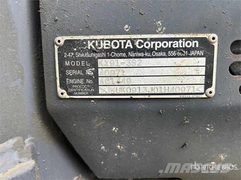Kubota KX91-3S2 Mini bagri <7t