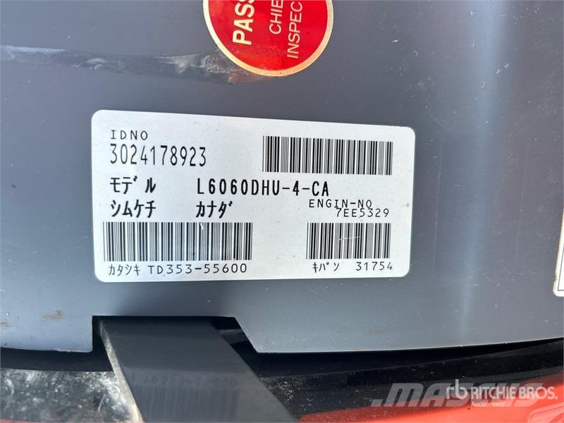Kubota L6060D 4WD Utility Tractor Micro tracteur
