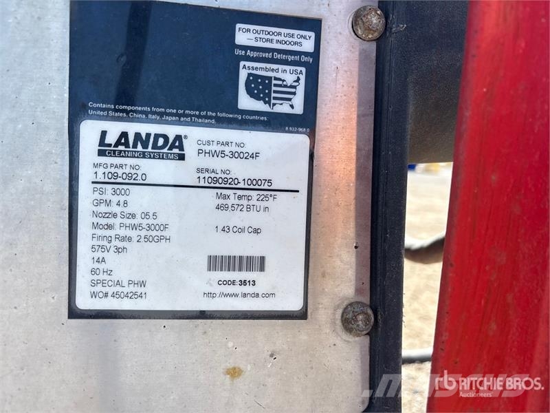  Landa PHW5-30024F Pressure Washer Lavadoras de baja presión