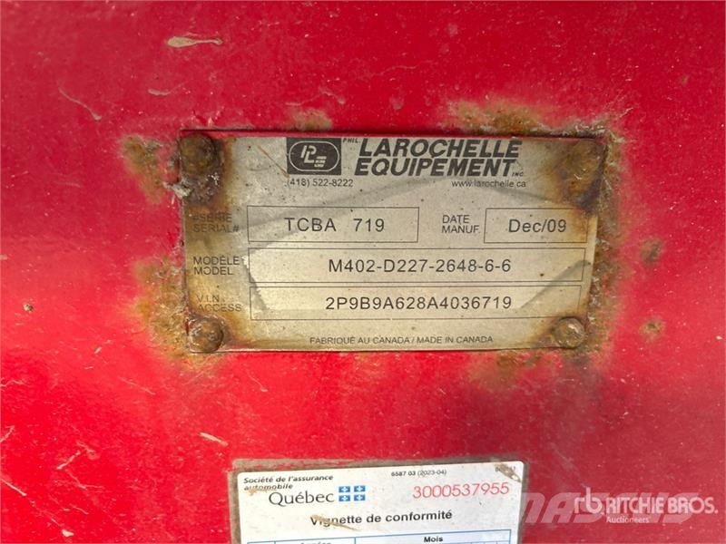 Larochelle 26 ft T/A End Dump Trailer مقطورات قلابة