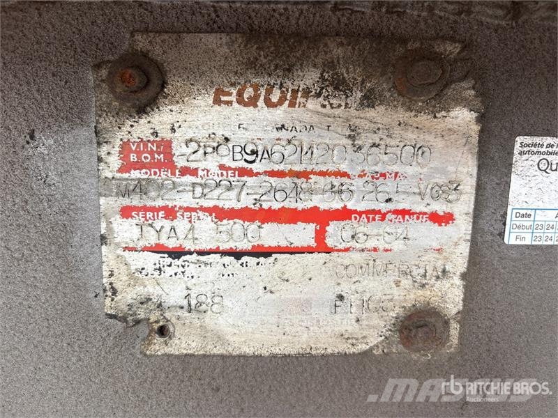 Larochelle M402D T/A Quarter Frame End Dump Traile Bañera