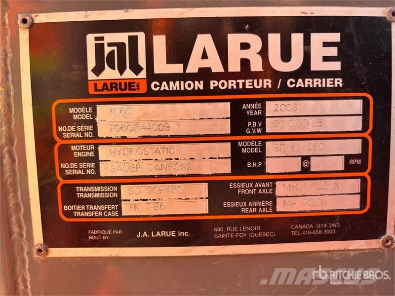 Larue 7060 Snow Blower Εκτοξευτές χιονιού