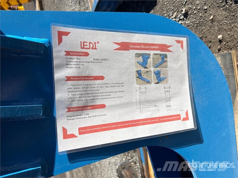  LEDI DG04DYYS50-220*202-310 8 in Excavator Bucket  Kašike / Korpe