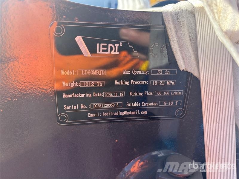  LEDI DG60MBJDH50-200-320 53 in Rotating Excavator  Pinze