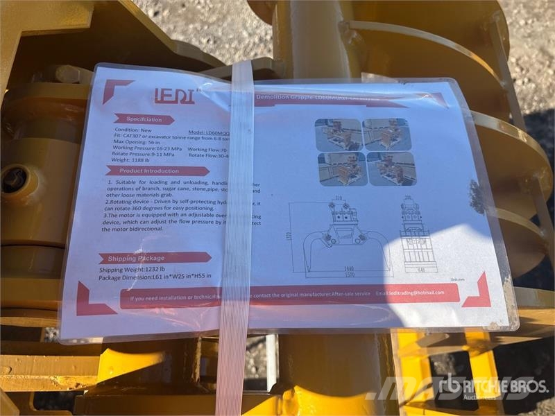 LEDI DG60MQQYH50-200-310 56 in Rotating Demolition Pinze