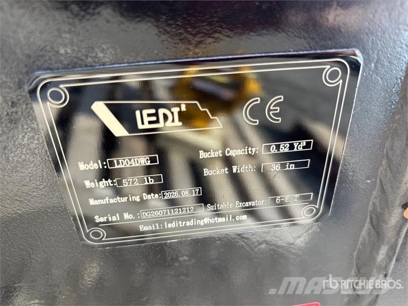  LEDI LD04DWG 34 in Skeleton Excavator Bucket (Unus دلاء