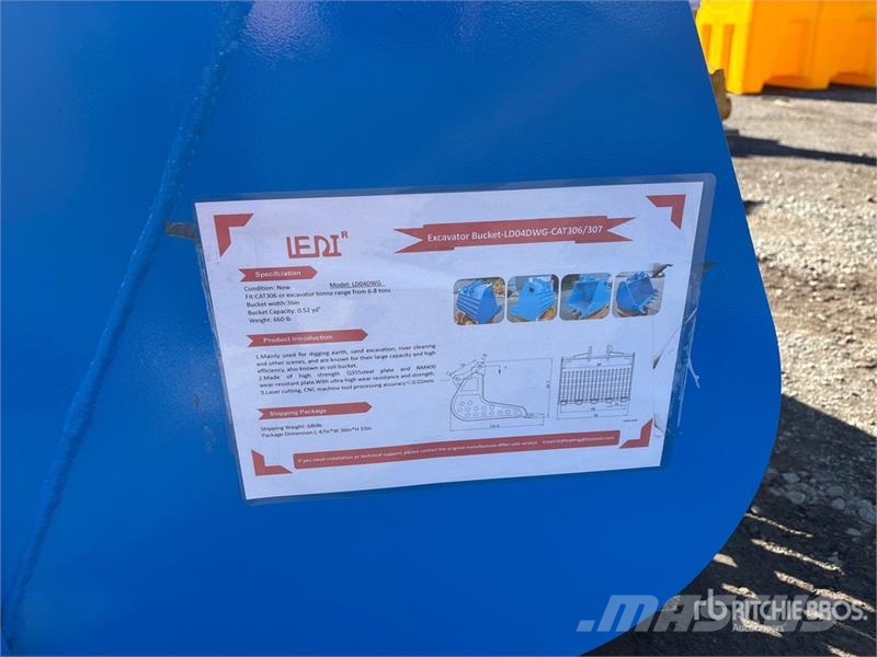 LEDI LD04DWG 36 in Skeleton Excavator Bucket - Fit Schaufeln