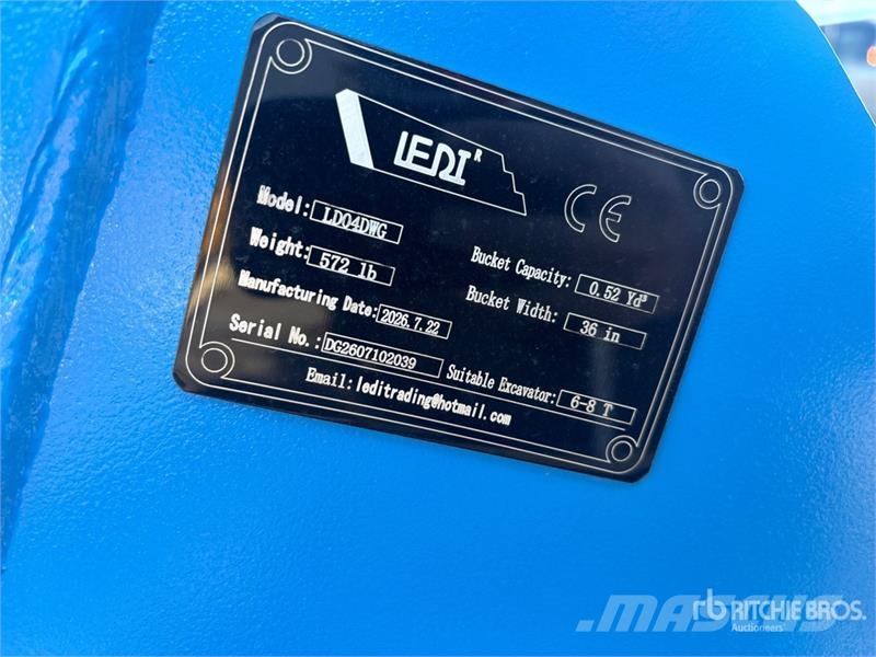 LEDI LD04DWG 36 in Skeleton Excavator Bucket - Fit Schaufeln