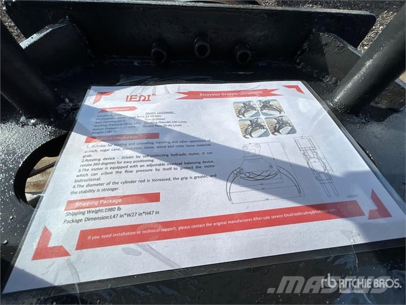  LEDI LD150MBD 67 in Rotating Excavator Grapple (Un Pinze
