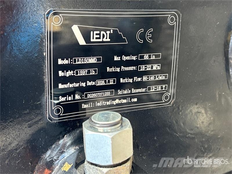 LEDI LD150MD 67 in Rotating Excavator Grapple (Unu Pinze